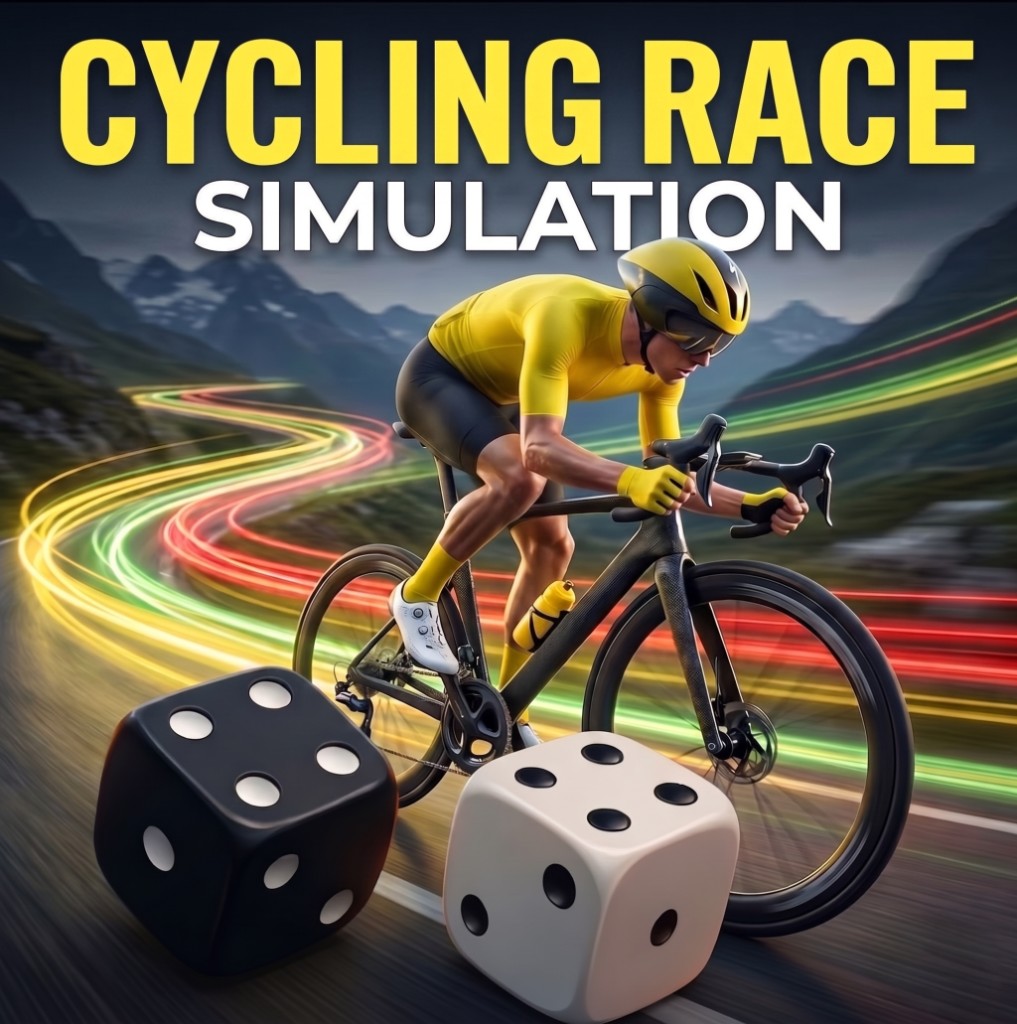 Cycling Race Simulation | Tabletop Cycling Dice Game